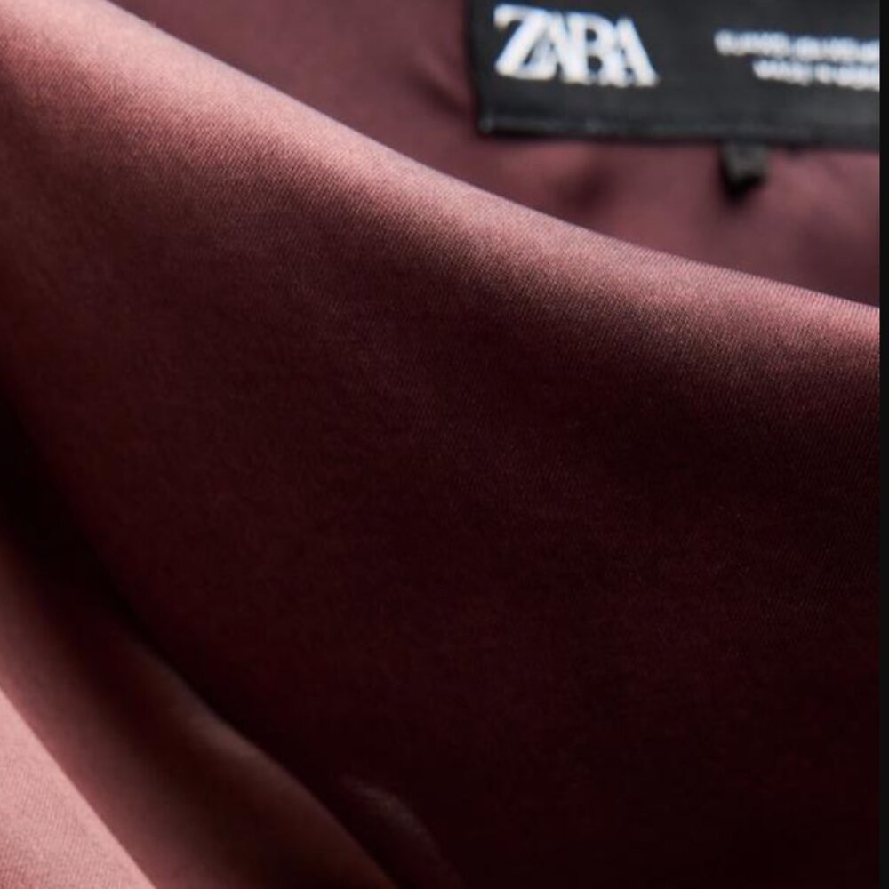 Zara Burgundy and Teal Gradient Midi Dress - Picture 4 of 11